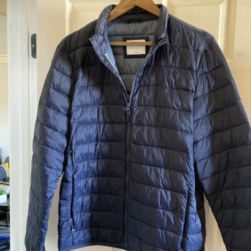 Men's Puffer Lightweight Jacket Old Navy Medium Navy Blue